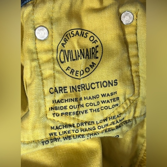 $195 CIVILIANAIRE x Allen Edmonds Made in USA Size 34 Hand Made Lux Jeans - Picture 7 of 13